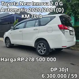 Antik KM 70rb.. Toyota Innova 2.0 G Automatic 2020 (D)