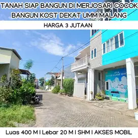 Tanah SHM Kota Malang Cocok Bangun Cafe Atau Hunian