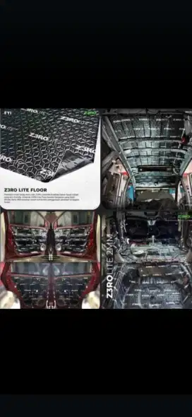zero peredam mobil bahan almunium foil + raber butil