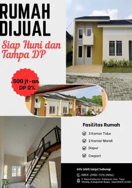 Dijual rumah murah di kalisuren cicialn  2 jutaan