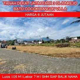 Tanah SHM Langsung Balik Nama Kota Batu Dekat Jatim Park 3
