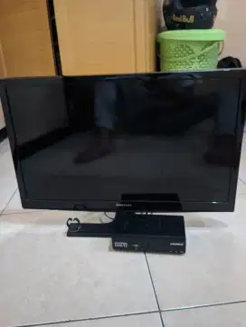 SAMSUNG TV LED , 24 INC + SET TOP BOX DAN ANTRNA SIAP PAKAI,