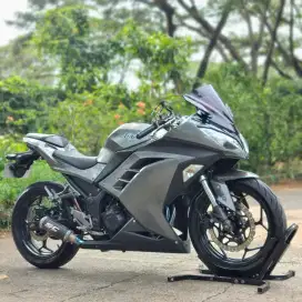 KAWASAKI NINJA 250 FI GREY 2013 KM LOW MODIF SIMPLE PAJAK PANJANG