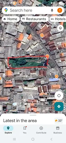 Tanah kavling di jl tambakrejo , waru, dekat pasar wadungasri