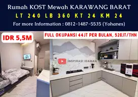 Rumah KOST Mewah 24 KAMAR KARAWANG BARAT