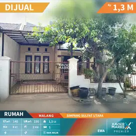 Dijual Rumah Terawat di Simpang Sulfat Utara Kota Malang