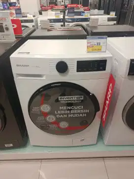 M cuci sharp fround loading 8kg promo spesial, elektronik city MBK lt2