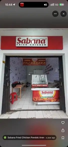 Jual Outlet Sabana Fried Chicken Pondok Aren