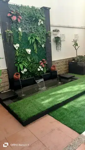 Kolam minimalis batu alam