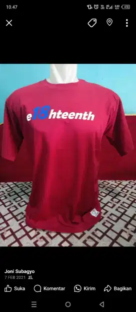 Kaos Sablon, bordir Quality OK, harga gak Matre