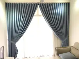 Beli Gorden Blackout Sekat Klinik Hordeng Pintu Gordyn Vitrase