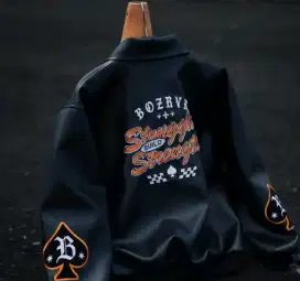 Jual jaket varsity kulit, baru no minus