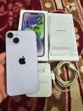iphone 14 128gb resmi iBox,garansi 3-09-2025,battry 91%,ful original