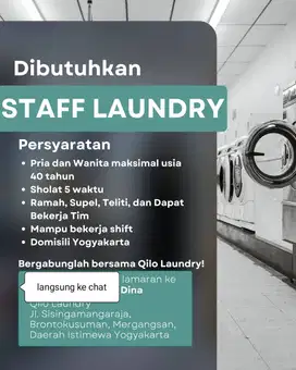 Dicari Pekerja 2 Wanita dan 1 Pria