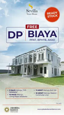 Siap Huni 5JT Sampai Akad Cluster Sevilla Jababeka Cikarang