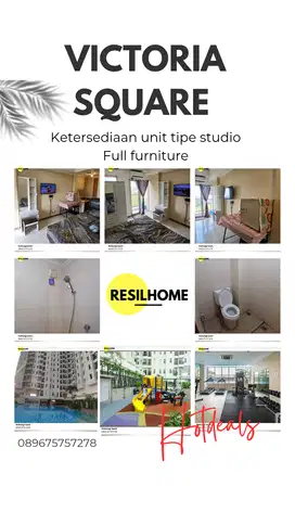 Disewakan bulanan apartemen Victoria Square Tangerang Cimone hermina