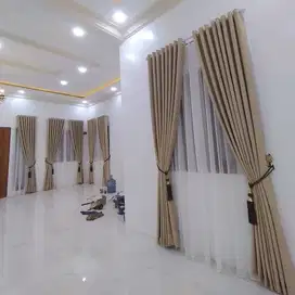 Jasa Gorden Blackout Sekat Klinik Hordeng Pintu Gordyn Vitrase