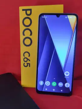 Poco c65 ram 6gb+6/128gb layar poni 6,5 Lengkap mulus segel bonus