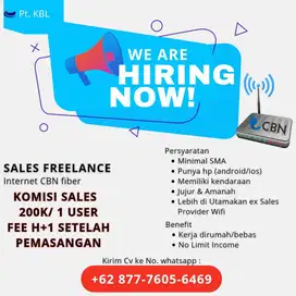 SALES FREELANCE WIFI CBN