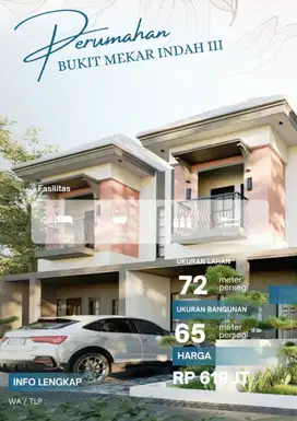 Rumah 2 Lantai Nyaman dengan View Kota Bandung