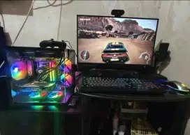 Pc Gaming lengkap & Monitor 27 inch 2K
