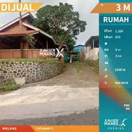 Dijual Rumah dan Tanah di Tirtomarto Singosari Malang