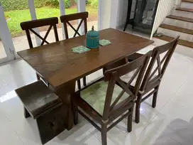 Di Jual Meja Makan kayu jati