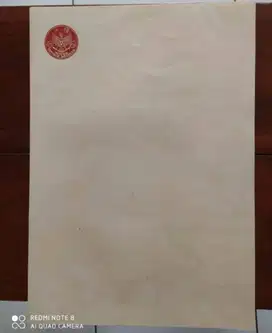 Kertas Segel Lama TH 76 Masih Kosong Belum Pernah Dipakai Dijamin Asli