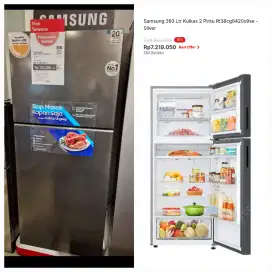 Kulkas Samsung 2 Pintu 393L Promo Cicilan Bunga Ringan