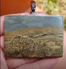 [Kolektor masuk] Batu kontes gambar pemandangan gunung Rinjani RARE