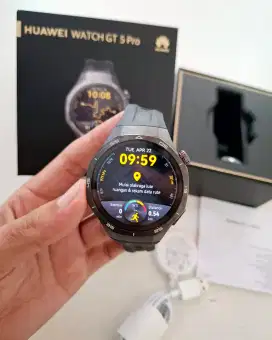 Huawei Watch GT 5 Pro 46mm Black Mulus Fullset Garan Huawei Smartwatch