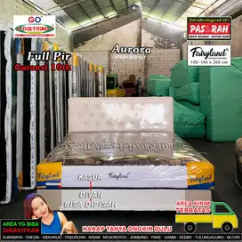 Springbed Set Murah Komplit Kasur + Divan + Sandaran Full Pir Kualitas