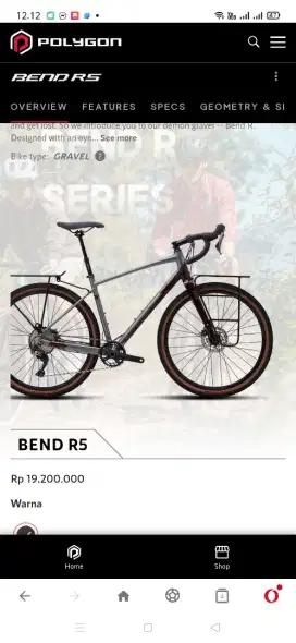 Sepeda Gravel Polygon Bend R5 Groupset Shimano GRX Hydraulic