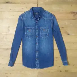 Bershka Denim Kemeja Panjang