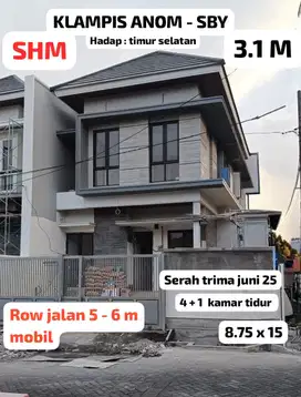 Klampis anom surabaya, row jalan besar, Baru gress, juni serah trima