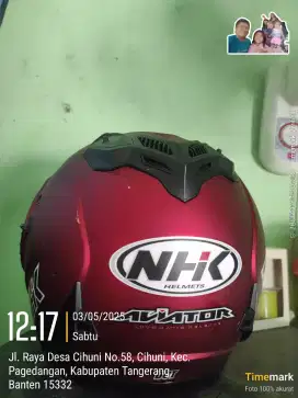 Helm nhk double visor size L