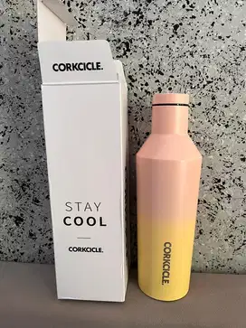 Tumbler Corkcicle Canteen 16oz Gradasi Pink dan Kuning