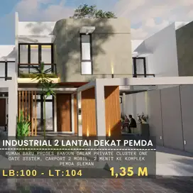 Rumah Industrial 2 Lantai 3 Menit Ke Komplek Pemda Sleman
