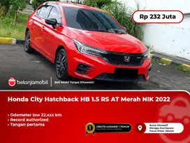 [ LOW KM ] Honda City Hatchback HB 1.5 RS AT Merah 2022/2023