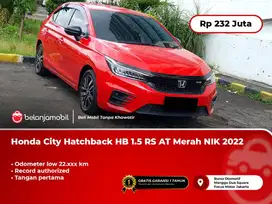 [ LOW KM ] Honda City Hatchback HB 1.5 RS AT Merah 2022/2023