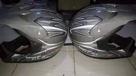 Jual Helm KLX Kawasaki Cross Gray Light - Bandung