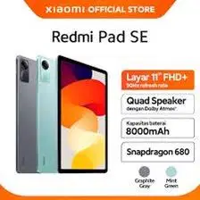 REDMI PAD SE 11 inch BONUS KEYBOARD CASE MOUSE BLUETOTH RAM 4GB 128 GB