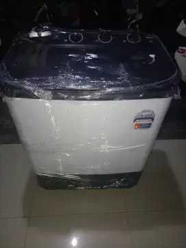 Mesin cuci 2 tabung merk Sanken mulussss 8kg