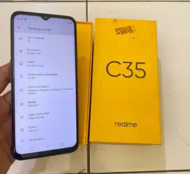 Realme C35 Ram 4+1/64gb Fullset