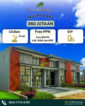 RUMAH MEWAH CICILAN 2 JTAN BEBAS BANJIR