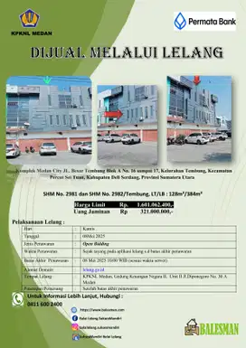 DILELANG RUMAH WILAYAH MEDAN !!!