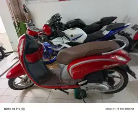 Scoopy th 2016 samping kompelik Andika sultan Adam hairi motor bjm