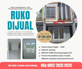 Dijual ruko 450jt harga sdh all in