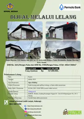 DIJUAL GUDANG WILAYAH MEDAN !!!