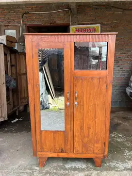 Lemari jati lawasan bahan tebal gratis ongkir